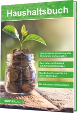 RNK Verlag Haushaltsbuch - 40 Seiten, A5 Haushaltsbuch A5 40 Naturpapier 80 g/qm Mikroperforation