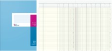 König & Ebhardt Spaltenbuch Kopfleisten-Ausführung - A4, 10 Spalten, 40 Blatt, Schema über 2 Seite