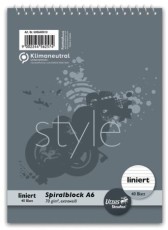 Staufen® style Spiralblock - A6, 40 Blatt,  70 g/qm, liniert Spiralblock A6 liniert 70 g/qm