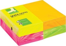 Q-Connect® Haftnotizen Quick Notes - Brilliantfarben, 76 x 127 mm Haftnotiz 127 mm 76 mm