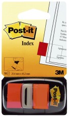Post-it® Index Standard-Typ 680 - 25,4 x 43,2 mm, orange Index Marker 25,4 mm 43,2 mm orange
