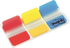 Post-it® Index STRONG - 25,4 x 38 mm, Grundfarben, 3x 22 Streifen Vollflächige Farbe. Index Marker