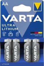 Varta Batterien Ultra Lithium - Mignon/AA, 1,5 V Batterie Mignon/LR06/AA 1,5 Volt Lithium 2900 mAh