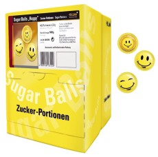 Hellma Zuckerportionen - Sugar Balls „Happy“ Zucker ca. 400 Portionen à 3,6 g ca. 1,44 kg