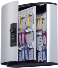 Durable Schlüsselkasten KEY BOX - 36 Haken, mit Zahlenschloss und Panel, grau Schlüsselschrank