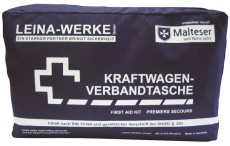 Leina-Werke KFZ-Verbandtaschen Compact DIN 13164:2022 - schwarz Verbandtasche schwarz