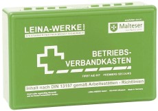 Leina-Werke Betriebsverbandkasten klein - mit Wandhalterung - grün Verbandkasten nach DIN 13157