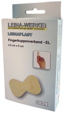 Leina-Werke Fingerkuppenverband - 50 Stück lose, 4,5 cm x 8 cm elastisch Pflaster braun
