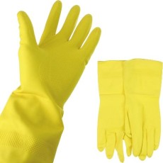 Clean Latex Gummihandschuhe - Größe M, 1 Paar, farbig sortiert Handschuhe M 1 Paar