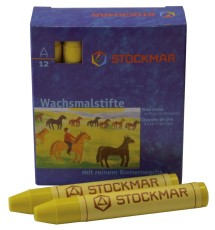 Stockmar Wachsmalstifte - zitronengelb - 12 Stifte Wachsmalstifte zitronengelb 12 Stück 83 mm 12 mm