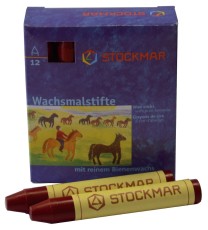 Stockmar Wachsmalstifte - karmin - 12 Stifte Wachsmalstifte karmin 12 Stück 83 mm 12 mm