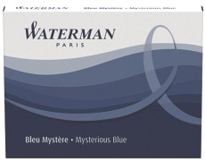Waterman Tintenpatronen - blauschwarz, Standard-Großraum, 8 Patronen Tintenpatrone blau-schwarz