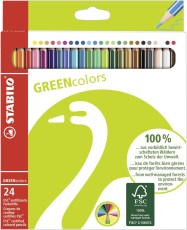 STABILO® Umweltfreundlicher Buntstift - GREENcolors - 24er Pack - mit 24 verschiedenen Farben