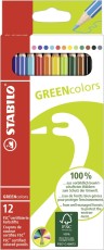 STABILO® Umweltfreundlicher Buntstift - GREENcolors - 12er Pack - mit 12 verschiedenen Farben