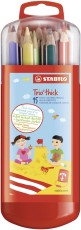 STABILO® Dreikant-Buntstift - Trio dick - 15er Box mit Hängelasche - mit 15 verschiedenen Farben