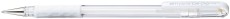 Pentel® Gel-Tintenroller Hybrid - 0,4 mm, fluoreszent weiß gummierter Komfort-Griffzone 0,4 mm