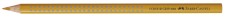 FABER-CASTELL Buntstift Colour GRIP - gold ergonomische Dreikantform mit Namensfeld Farbstift gold