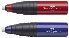 Faber-Castell Spitzer Radierer-Spitzer-Kombination, rot-blau Radierer rot/blau 20 x 90 x 20 mm 8