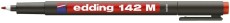 Edding 142 M - OHP-Marker, permanent, 1 mm, rot Folienstift rot 1 mm Rundspitze