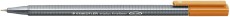 Staedtler® Feinschreiber triplus® - 0,3 mm, braun ergonomischer Dreikantschaft Fineliner braun