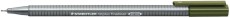 Staedtler® Feinschreiber triplus® - 0,3 mm, olivgrün ergonomischer Dreikantschaft Fineliner