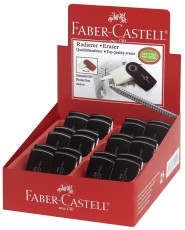 FABER-CASTELL Radierer SLEEVE mini - 24 x 10 x 54 mm, schwarz Radierer schwarz 24 x 10 x 54 mm