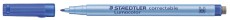 Staedtler® Folienstift Lumocolor® correctable, blau, 1,0 mm Folienstift blau ca. 1,0 mm M-Spitze