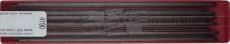 KOH-I-NOOR Fallminen -  2mm, Härtegrad B, 12 Stück Fallmine schwarz 2 mm B 12 Minen