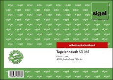 SIGEL Tagelohnbuch - A5 quer, 1., 2. und 3. Blatt bedruckt, SD, MP, 3 x 40 Blatt Abheftlochung
