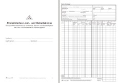 RNK Verlag Kombiniertes Lohn- und Gehaltskonto - Buch, 40 Seiten, DIN A4 Lohn- u. Gehaltsverrechnung