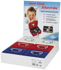 WEDO® Kindergeldkassette - 12,5 x 6,3 x 9,5 cm, farbig sortiert Geldkassette 125 mm 63 mm 95 mm