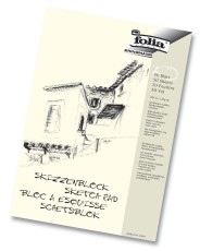 Folia Skizzenblock - A4, 120 g/qm, 50 Blatt Skizzenblock A4 120  g/qm weiß 50 Blatt