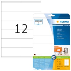 Herma 4363 Etiketten Premium A4, weiß 105x48 mm Papier matt 300 St. Universaletiketten 105 x 48 mm