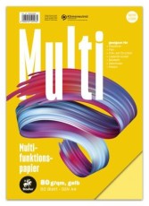 Staufen® Multifunktionspapier 7X PLUS - A4, 80 g/qm, gelb, 50 Blatt Multifunktionspapier A4 gelb