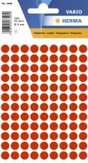 Herma 1846 Vielzwecketiketten - rot, Ø 8 mm, matt, 540 Stück Farb-/Markierungs-Punkte ø 8 mm rund