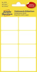 Avery Zweckform® 3078 Mini-Organisations-Etiketten, 38 x 29 mm, 5 Blatt/40 Etiketten, weiß weiß 5