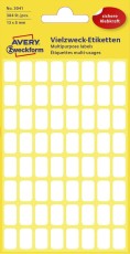 Avery Zweckform® 3041 Mini-Organisations-Etiketten, 13 x 8 mm, 6 Blatt/384 Etiketten, weiß weiß