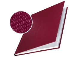 Leitz 7391 Bindemappe impressBIND - Hard Cover, A4, 7 mm, 10 Stück, bordeaux Buchbindemappe