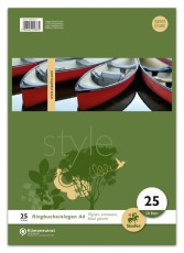 Staufen® style Ringbucheinlage - LIN25, A4, 50 Blatt, 70 g/qm, liniert mit Rand Ringbucheinlage A4