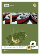 Staufen® style Ringbucheinlage - LIN26, A4, 50 Blatt, 70 g/qm, kariert mit Rand Ringbucheinlage A4