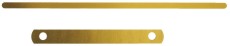 Leitz 1714 Deckschiene Metall für Hefter Deckschiene gold 10 x 98 mm