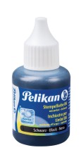 Pelikan® Stempelfarbe Sorte 84 - 30 ml, schwarz, Kunststoff-Behälter mit Spritzdüse Stempelfarbe