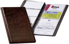 Durable Visitenkartenbuch VISIFIX® 96, 115 x 253 mm, braun Visitenkartenbuch 12 96 90 x 57 mm braun