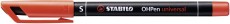 STABILO® Folienstift - OHPen universal - permanent superfein - Einzelstift - rot Folienstift rot