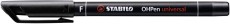 STABILO® Folienstift - OHPen universal - permanent fein - Einzelstift - schwarz Folienstift schwarz