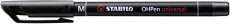 STABILO® Folienstift - OHPen universal - permanent medium - Einzelstift - schwarz Folienstift