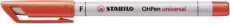 STABILO® Folienstift - OHPen universal - wasserlöslich fein - Einzelstift - rot Folienstift rot