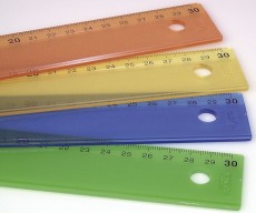 KUM® Lineal 30cm Kunststoff  KUM L3 ICE Plastiklineal 30 cm