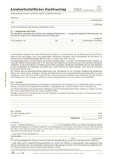RNK Verlag Landwirtschaftlicher Pachtvertrag, 4 Seiten, gefalzt auf DIN A4 Pachtvertrag A4 4 Blatt