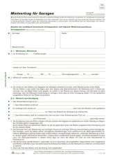 RNK Verlag Mietvertrag für Garagen, 4 Seiten, gefalzt auf DIN A4 Mietvertrag A4 gefalzt 4 Blatt